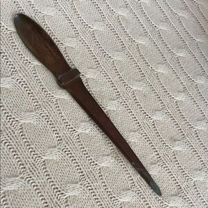 VTG TITAN Metal Mfg Co. ADVERTISING LETTER OPENER Brass 1915-1945 BELLEFONTE, PA